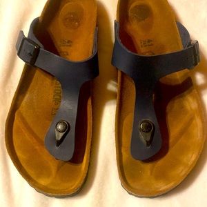 Navy blue Birkenstock Gizeh